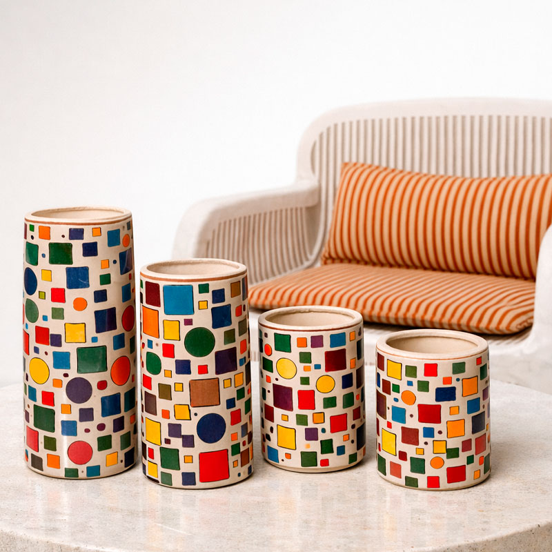 Géométrie Nomade<br />
Bougie Marrakech<br />
Collection Serghini