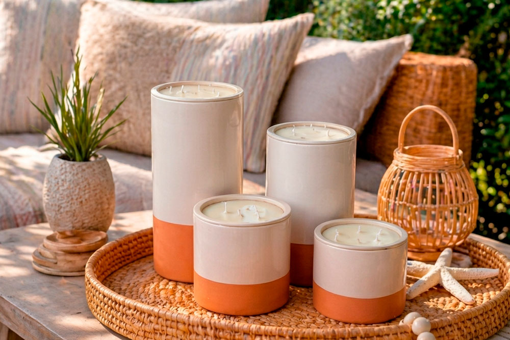 Bougies Natura Blanche Marrakech<br />
Collection Serghini
